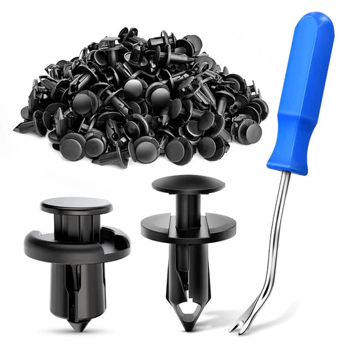 Nilight 150 Pcs Hole 8mm 10mm Push Type Bumper Fasteners Rivet Clips Universal Auto Clips & Fastener for Bumper Fender Clips