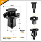 Nilight 150 Pcs Hole 8mm 10mm Car Push Retainer Clips Kits Door Clip Panel Audio Video Dashboard Dismantle, view 2