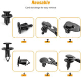 Nilight 150 Pcs Hole 8mm 10mm Car Push Retainer Clips Kits Door Clip Panel Audio Video Dashboard Dismantle, view 4