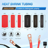 Nilight 150Pcs Copper Wire Lugs and Heat Shrink Tubing | 80Pcs Heat shrink Tube, view 4