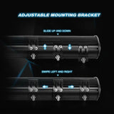 Nilight Offroad Truck Led Light Bar 15 Inch Triple Row Combo Roof Grille Bumper Hood For Jeep UTV ATV | 12V 5 Pin Rocker Switch 16 AWG Harness Kit 2 Leads, view 5
