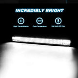 Nilight 32-Inch Triple Row Flood Spot Combo Beam LED Light Bar & 1 PC 14AWG Heavy Duty Wiring Harness Kit – One Lead, view 3