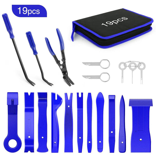 Nilight 19 Pcs Auto Trim Removal Tool Set Blue