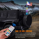 Nilight 3FT Spiral Antenna W/ Spring Base Led Whip Light RF Remote Control | 8.6FT Wire 5Pin Switch, view 6