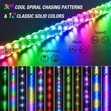 Nilight 4FT Spiral Antenna Led Whip Light RF Remote Control | 8.6FT Wire 5Pin Switch, view 2