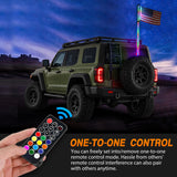 Nilight 4FT Spiral Antenna Led Whip Light RF Remote Control | 8.6FT Wire 5Pin Switch, view 4