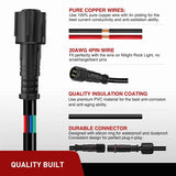 Nilight 2PCS 10FT 4Pin RGB Rock Light Extension Wire Cable Cord for 4 and 8 Pods, view 4