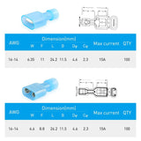 Nilight 200Pcs Insulated Wire Crimp Terminal, view 3