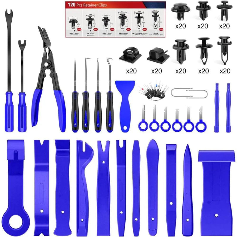 Nilight 200 Pcs Trim Removal Tool Kit Blue
