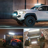 Nilight 20Inch 420w Triple Row Flood Spot Combo 42000LM Light Bar With Heavy Duty Wiring Harness for OffRoad (ZH409), view 5