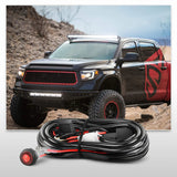 Nilight 20Inch 420w Triple Row Flood Spot Combo 42000LM Light Bar With Heavy Duty Wiring Harness for OffRoad (ZH409), view 6
