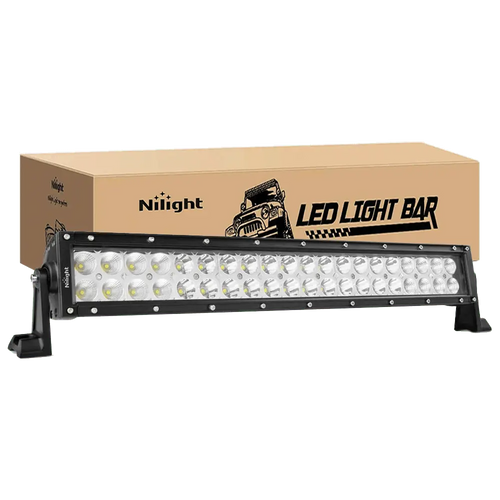 Nilight 70003C-A 22-Inch 120w LED Light Bar Flood Spot Combo Work Light Driving Lights Fog Lamp Offroad Lighting for SUV Ute ATV Truck 4x4 Boat