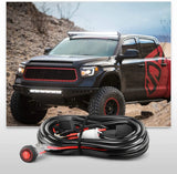 Nilight 22 Inch 270W Triple Row BarFlood Spot Combo Waterproof Led Work Light 28800LM Off Road Driving Lamp with Wiring Harness Kit, 2 Years Warranty, view 6