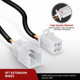Nilight 22AWG 5FT Wire Extension Kit For LED Light Bar/Led Pods/LED Work Light, view 4