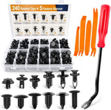 Nilight 240 Pcs Car Push Retainer Clips Kits For GM Ford Toyota Honda Chrysler, view 3