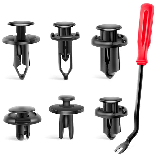 Nilight 240 Pcs Hole 6.3mm 8mm 9mm 10mm Car Retainer Clips Fastener Remover Expansion Screws Replacement Kit Bumper Push Rivet Clips for GM Ford Toyota Honda Chrysler