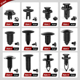 Nilight 240pcs Car Retainer Clips & Fastener Remover with 12 Most Popular Sizes Auto Push Pin Rivets Set -Door Trim Panel Clips for Toyota,GM,Ford,Honda,Acura,Chrysler, view 2
