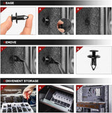 Nilight 240pcs Car Retainer Clips & Fastener Remover with 12 Most Popular Sizes Auto Push Pin Rivets Set -Door Trim Panel Clips for Toyota,GM,Ford,Honda,Acura,Chrysler, view 6