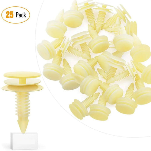 Nilight 25 Pcs Head 20mm Hole 8mm Car Push Retainer Clips Kits For GM