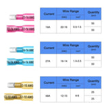 Nilight 250Pcs Heat Shrink Quick Disconnect Spade Connectors Male and Female, view 3