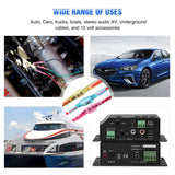Nilight 250Pcs Heat Shrink Quick Disconnect Spade Connectors Male and Female, view 5
