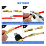 Nilight 250Pcs Heat Shrink Quick Disconnect Spade Connectors Male and Female, view 6