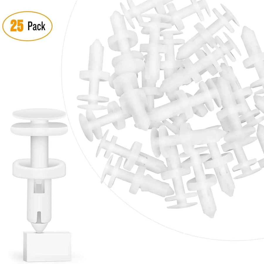 Nilight 25 Pcs Head 15mm Hole 7mm Car Push Retainer Clips Kits For GM Chevrolet Cadillac GMC