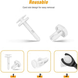 Nilight 25 Pcs Head 15mm Hole 7mm Car Push Retainer Clips Kits For GM Chevrolet Cadillac GMC, view 4