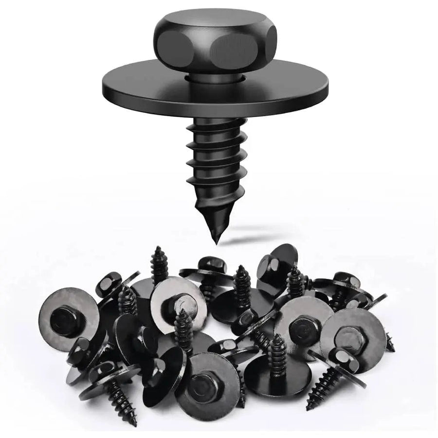 Nilight 25 Pcs Head 7.8mm Hole 4.8mm Engine Shields Splash Guard Bumper Hex Head Sems Screws 07-14-7-129-160 For BMW 128i 135i 228i 228iX 230i 525i 525xi 528i 528xi