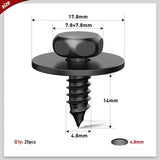 Nilight 25 Pcs Head 7.8mm Hole 4.8mm Engine Shields Splash Guard Bumper Hex Head Sems Screws 07-14-7-129-160 For BMW 128i 135i 228i 228iX 230i 525i 525xi 528i 528xi, view 2