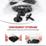 Nilight 25 Pcs Head 7.8mm Hole 4.8mm Engine Shields Splash Guard Bumper Hex Head Sems Screws 07-14-7-129-160 For BMW 128i 135i 228i 228iX 230i 525i 525xi 528i 528xi, view 4