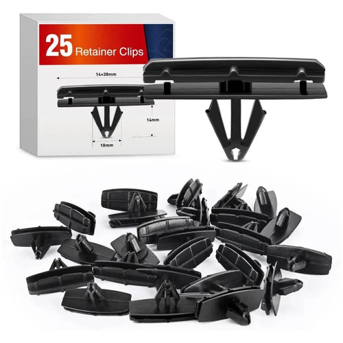 Nilight 25 Pcs Head 38mm Hole 10mm Fender Flare Moulding Clips Jeep Liberty Wheel Fender Rocker Panel Clip for Chrysler 55157055-AA, Jeep Wrangler