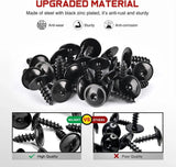 Nilight 25 Pcs Head 13.8mm Hole 4.8mm Screw Bolt Fender Liner Under Cover Screw Replacement for Audi A3 A4 A5 A6 Volkswagen Porsche Cayenne Macan Taycan N90974701, view 3