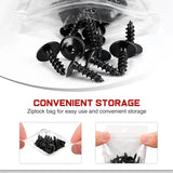 Nilight 25 Pcs Head 13.8mm Hole 4.8mm Screw Bolt Fender Liner Under Cover Screw Replacement for Audi A3 A4 A5 A6 Volkswagen Porsche Cayenne Macan Taycan N90974701, view 4