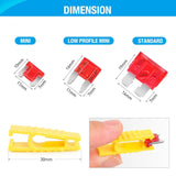 Nilight 272Pcs Standard & Low Profile Mini Blade Fuse Assortment Kit, view 2