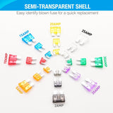 Nilight 272Pcs Standard & Low Profile Mini Blade Fuse Assortment Kit, view 4
