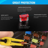 Nilight 272Pcs Standard & Low Profile Mini Blade Fuse Assortment Kit, view 6