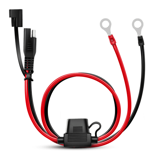 Nilight 2FT SAE DC Extension Cable Ring Terminal Harness Wire 2Pin Plug Cable