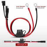 Nilight 2FT SAE DC Extension Cable Ring Terminal Harness Wire 2Pin Plug Cable, view 5