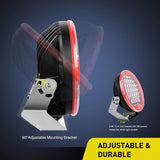Nilight 2 Pcs 9-Inch Round 185W Spot LED Work Light Driving Lights (Red), view 2