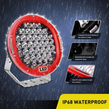 Nilight 2 Pcs 9-Inch Round 185W Spot LED Work Light Driving Lights (Red), view 6