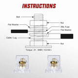 Nilight 200A ANL Fuse with ANL Fuse Holder, view 4
