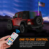 Nilight 2Pcs 3FT Spiral Antenna Led Whip Light RF Remote Control | 8.6FT Wire 5Pin Switch, view 5