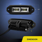 Nilight 7 Inch 40W 3600LM Flush Mount Flood LED Work Light (Pair), view 2