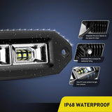Nilight 7 Inch 40W 3600LM Flush Mount Flood LED Work Light (Pair), view 5