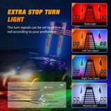 Nilight 2Pcs 4FT Spiral Antenna Bluetooth Remote App Control Led Whip Light | 4Pcs RGB Rock Lights | Wire 5Pin Switch Kits, view 3
