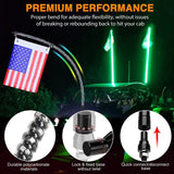 Nilight 2Pcs 6FT Spiral Antenna Led Whip Light RF Remote Control | 8.6FT Wire 5Pin Switch, view 3