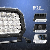 Nilight 2 Pcs 7-Inch 5D Projector Lens 60W Combo LED Off Road Lights Driving Lights, view 5