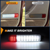 Nilight 2PCS LED Interior Door Panel Light Courtesy Warning Lights White Red for Chevy GMC Silverado Sierra 1500 2500 3500 HD Suburban Cadillac Escalade Hummer H2, view 6