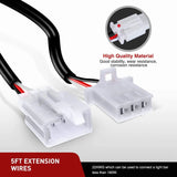 Nilight 2PCS 22AWG 5FT Wire Extension Kit For LED Light Bar/Led Pods/LED Work Light, view 4